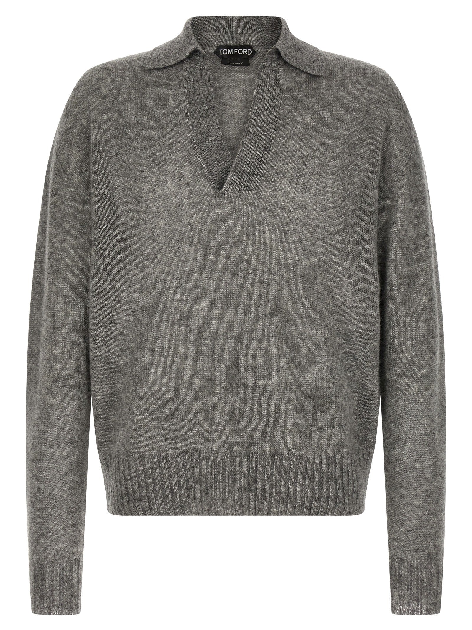 Tom Ford Grauer Kaschmir-Strickjacke