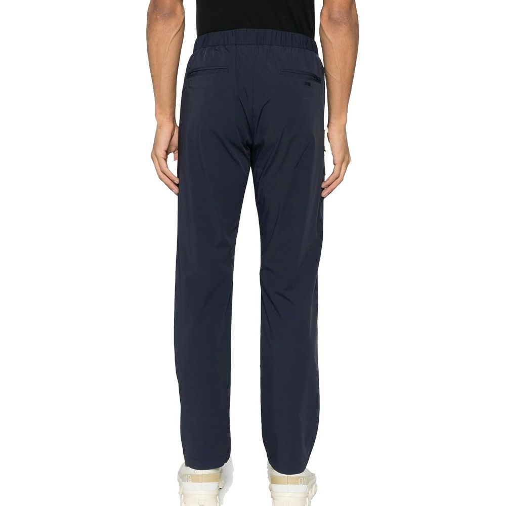 Herno Blaue Freizeithose aus Elasthan