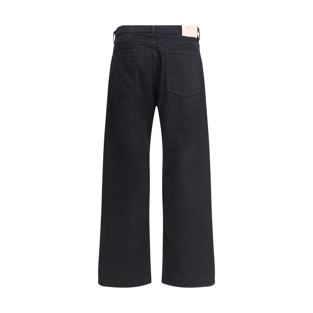 Our Legacy Schwarze Baumwoll-Jeans mit geradem Bein