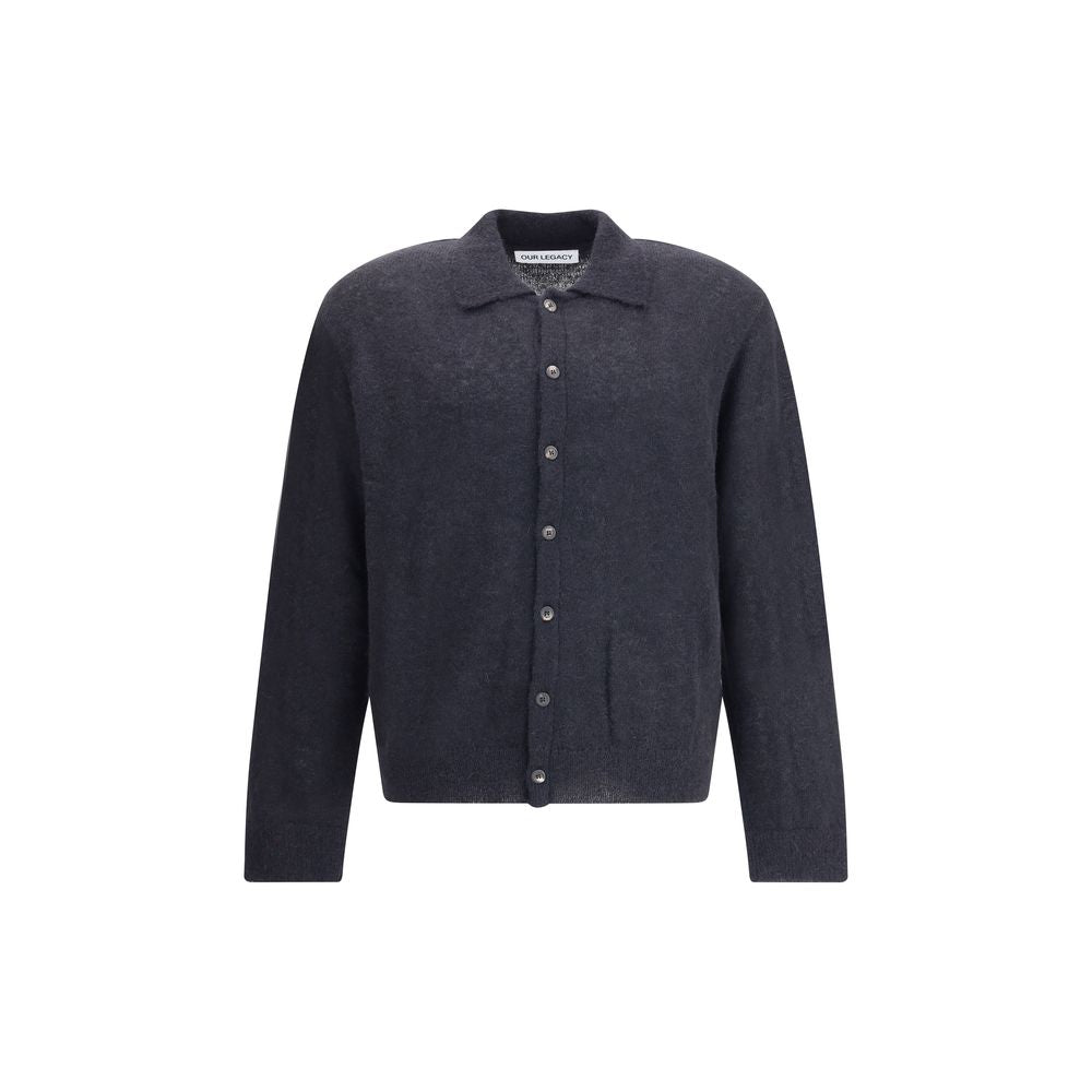 Our Legacy Schwarzer Alpaka Vicugna Pacos Cardigan