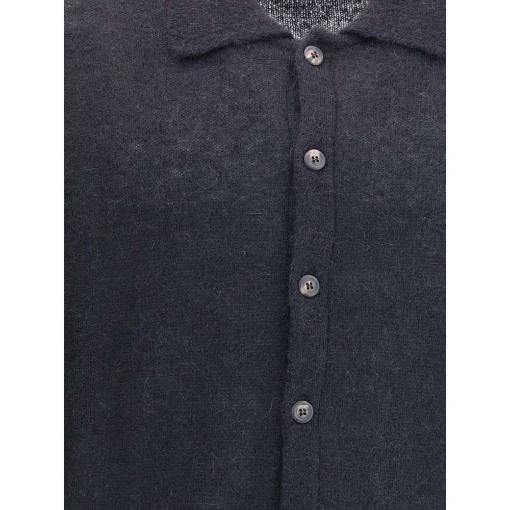 Our Legacy Schwarzer Alpaka Vicugna Pacos Cardigan
