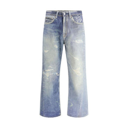 Our Legacy Blaue Baumwolljeans im Relaxed Fit