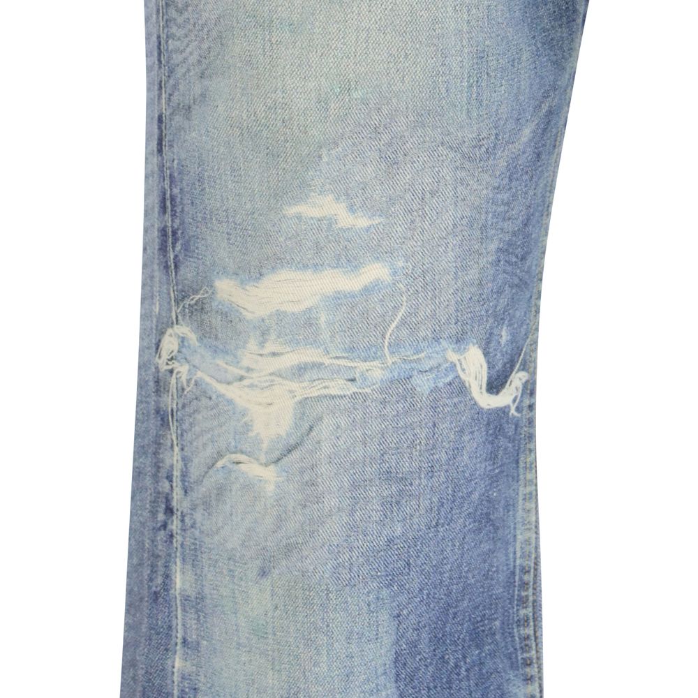 Our Legacy Blaue Baumwolljeans im Relaxed Fit