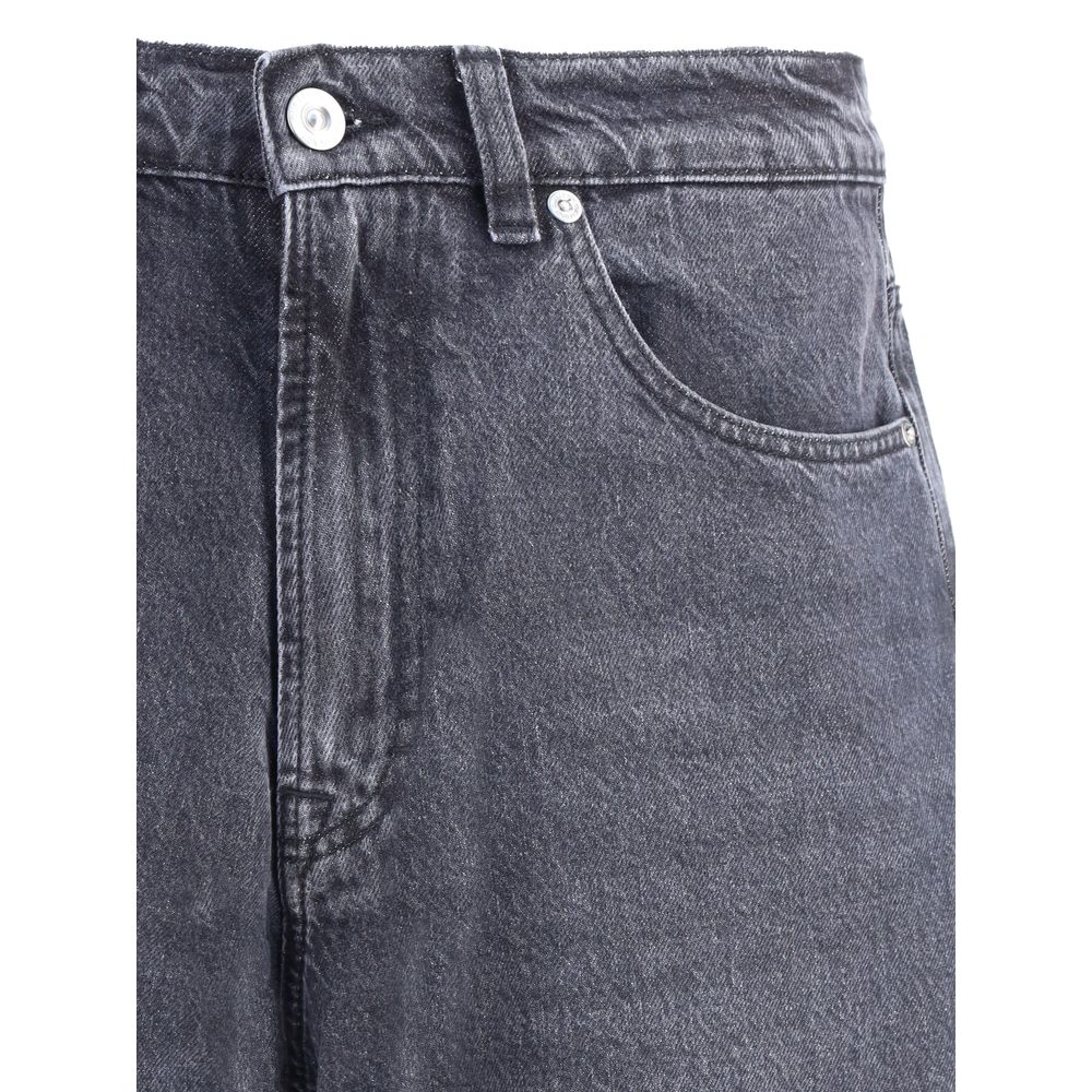 Our Legacy Schwarze Baumwolljeans im Relaxed Fit