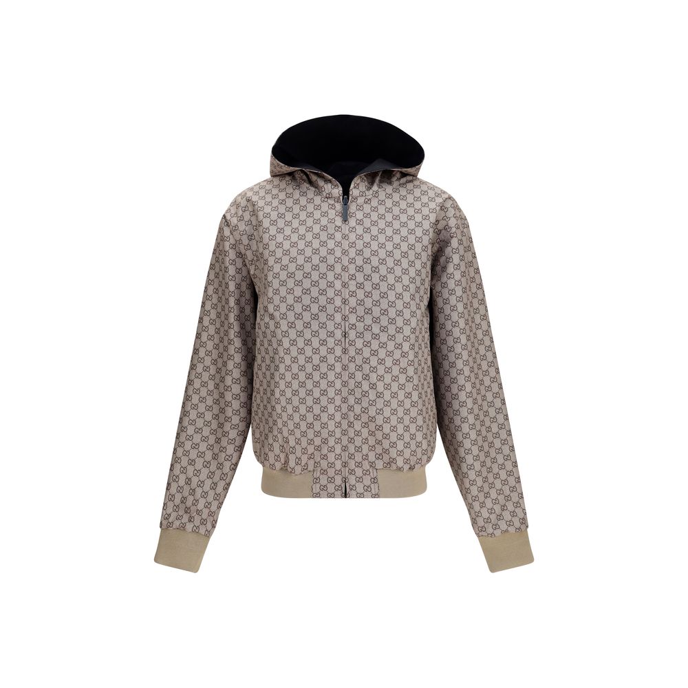 Gucci Schwarzer Bomber aus Polyester