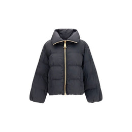 Balmain Schwarze Viskose-Jacke in voller Länge