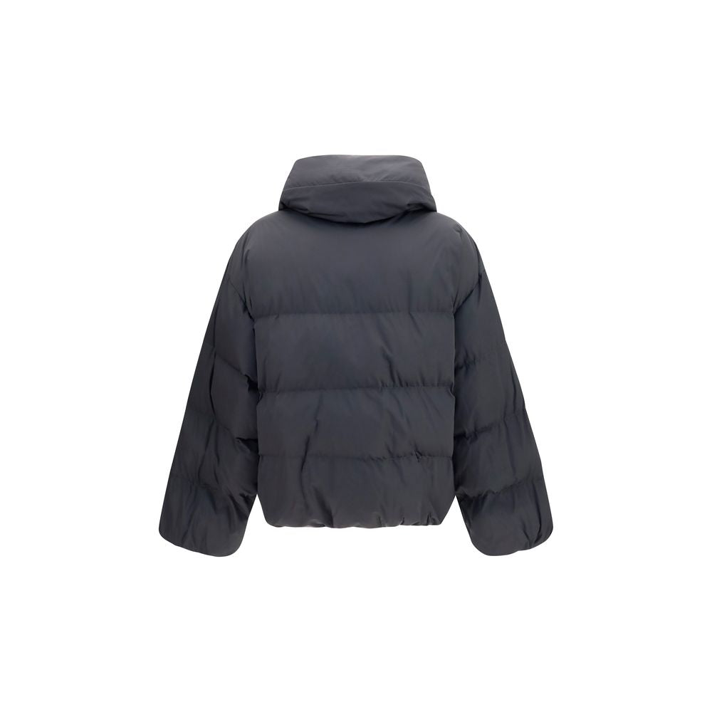 Balmain Schwarze Viskose-Jacke in voller Länge