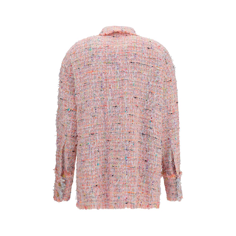 Balmain Mehrfarbiges Hemd aus Polyamid mit Muster