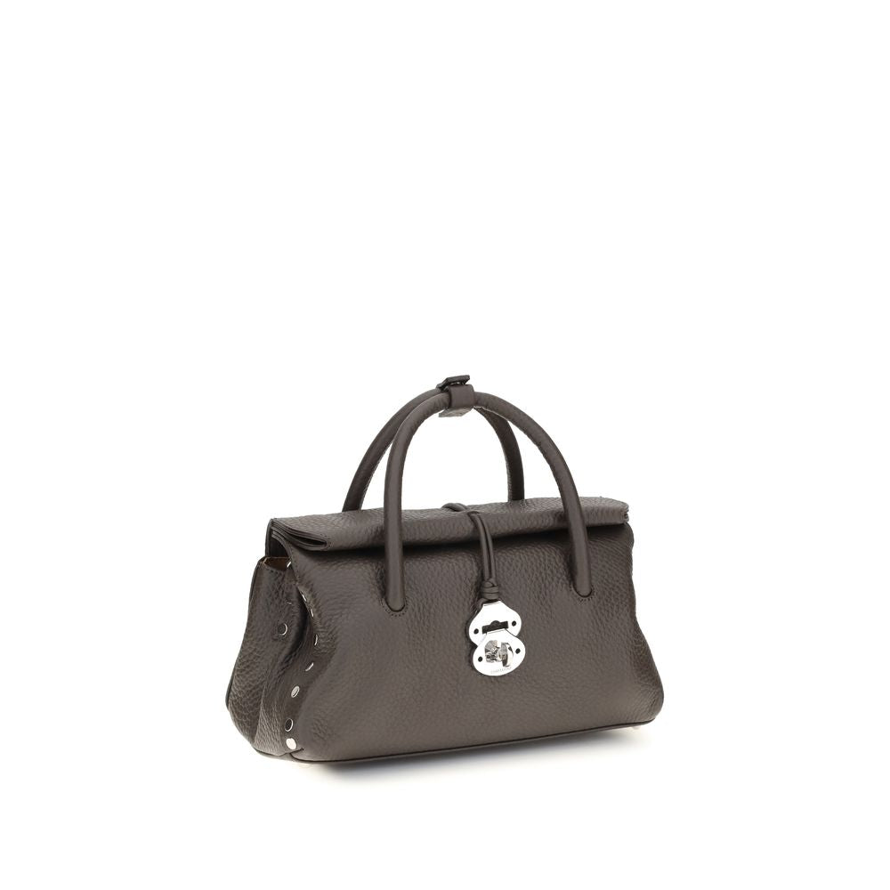 Zanellato Braune Kalbsleder Bos Taurus Schultertasche