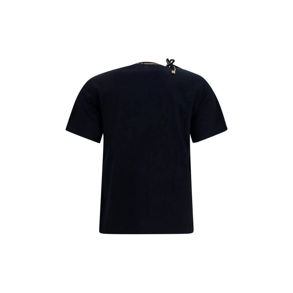 Burberry Schwarzes Baumwoll-T-Shirt
