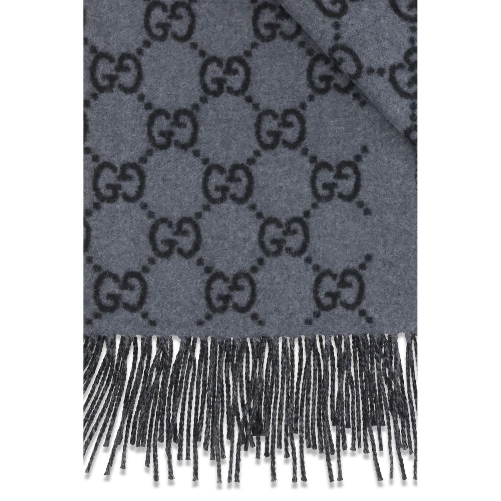 Gucci Blauer Kaschmir-Foulard