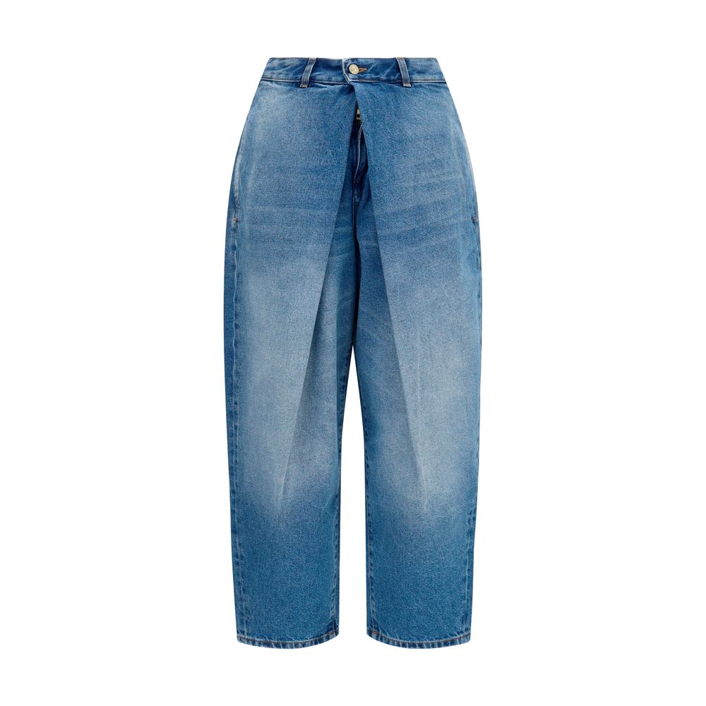 Balmain Blaue Baumwolljeans im Relaxed Fit