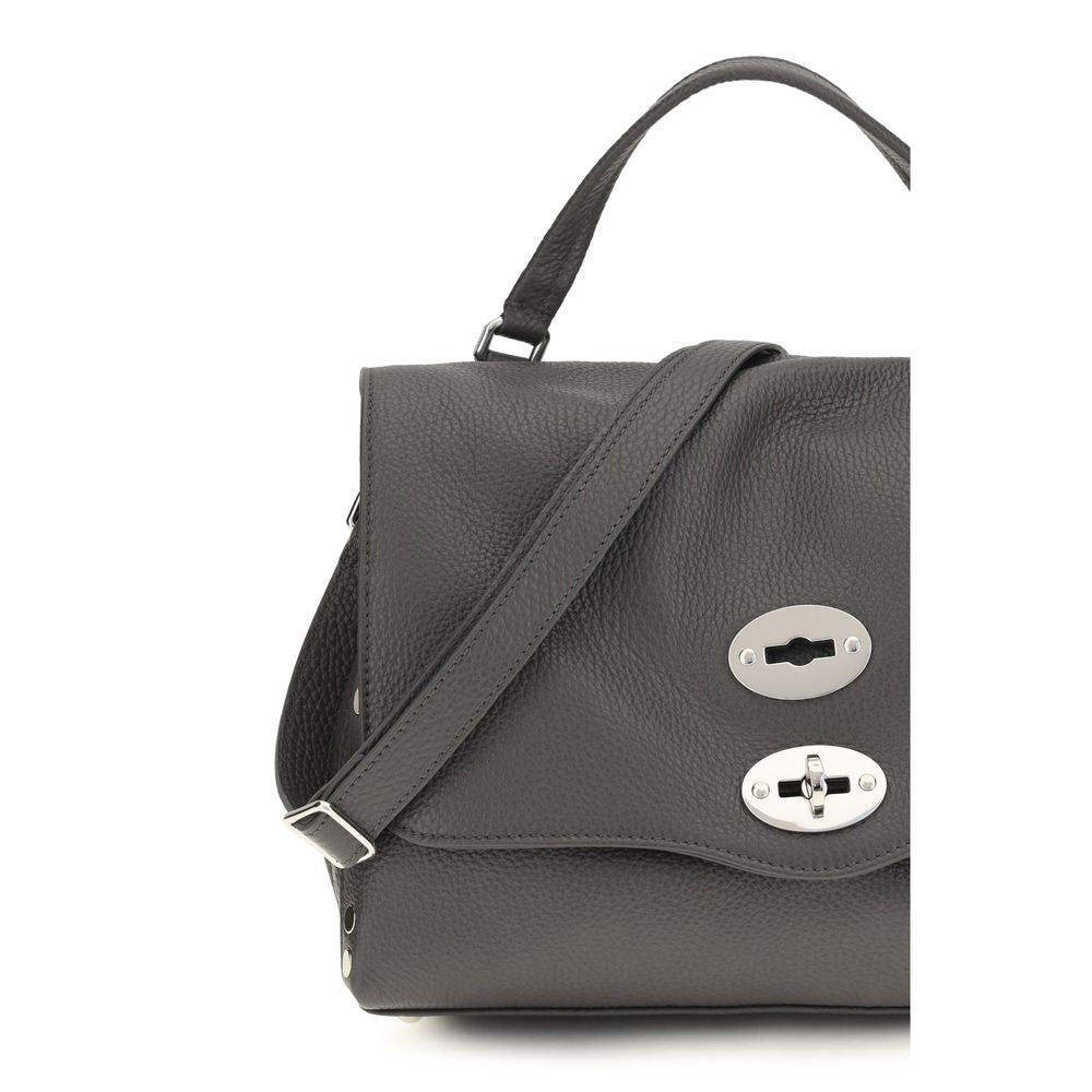 Zanellato Graue Kalbsleder Bos Taurus Schultertasche
