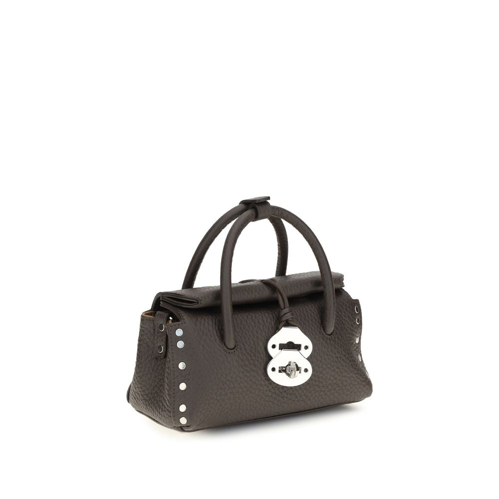 Zanellato Braune Kalbsleder Bos Taurus Handtasche