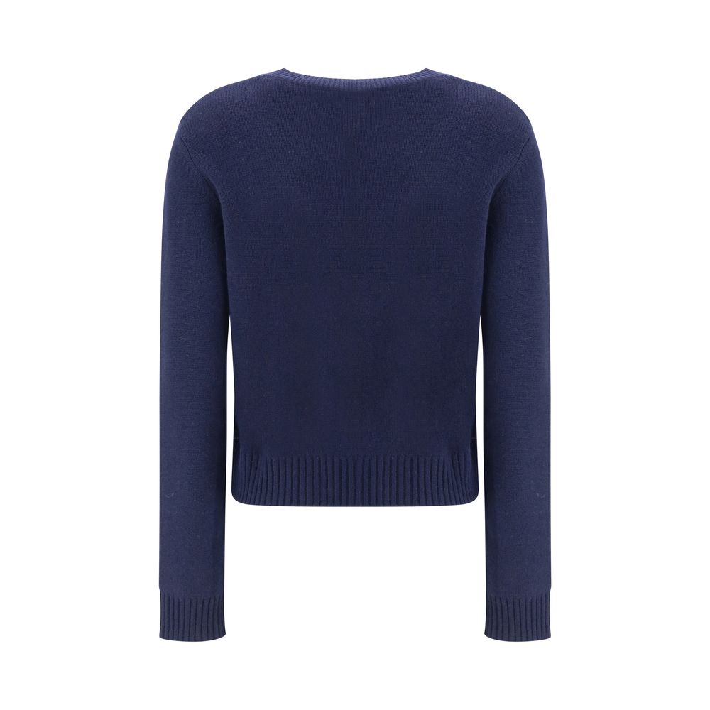 Lisa Yang Blauer Kaschmirpullover