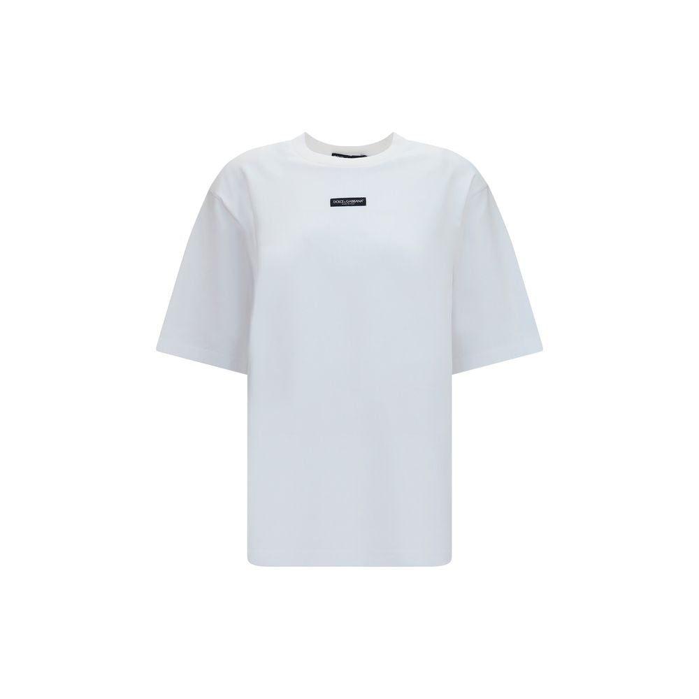 Dolce & Gabbana Weißes Baumwoll-T-Shirt