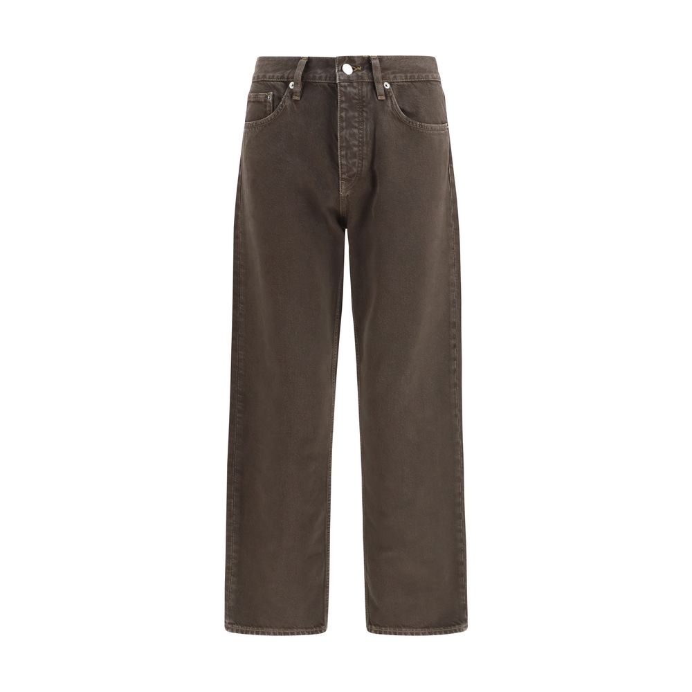 Sunflower Braune Baumwolljeans im Relaxed Fit