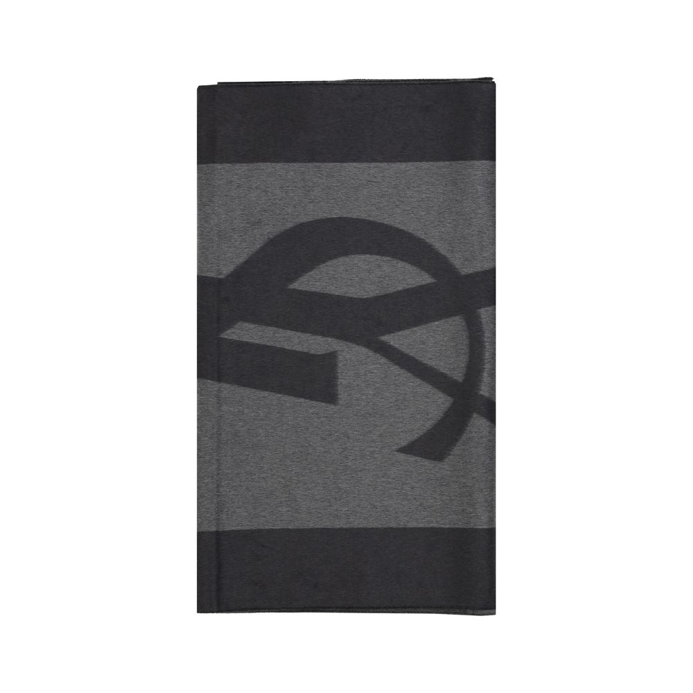 Saint Laurent Grauer Seidenschal