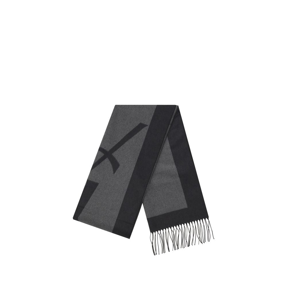 Saint Laurent Grauer Seidenschal