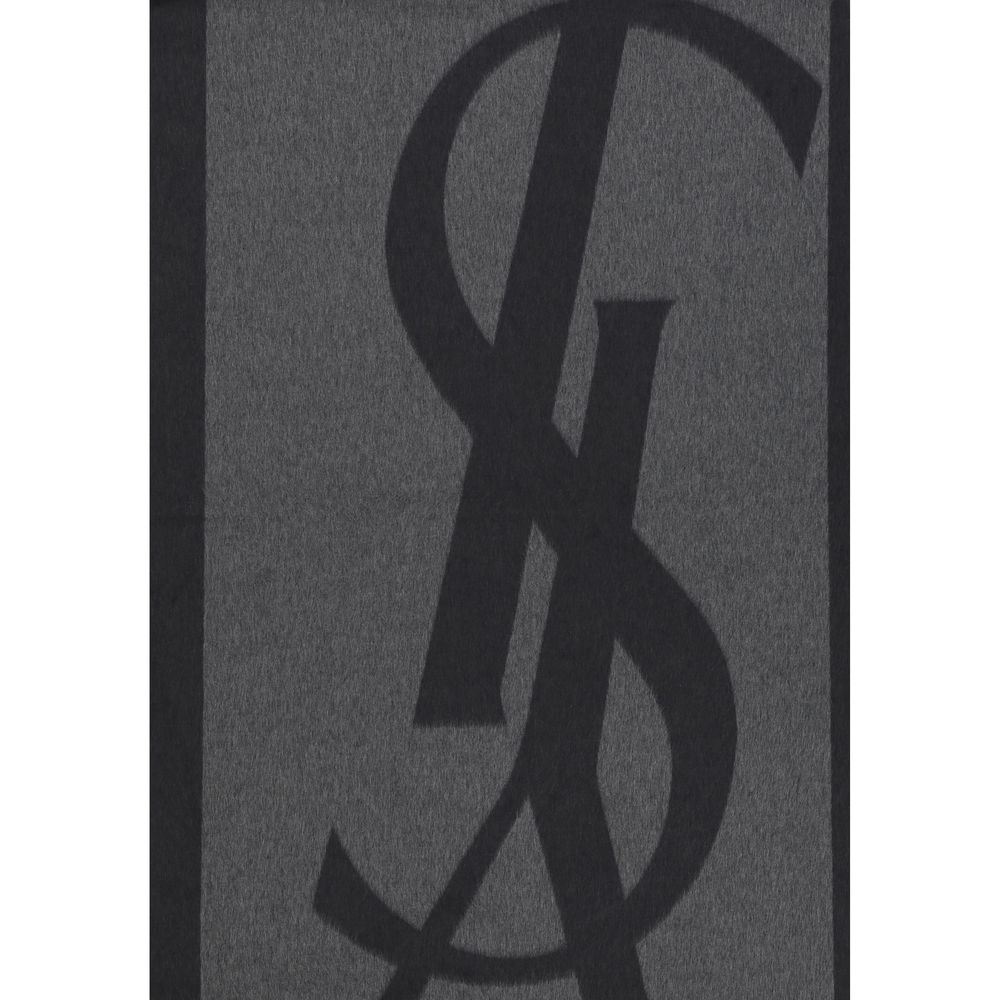 Saint Laurent Grauer Seidenschal