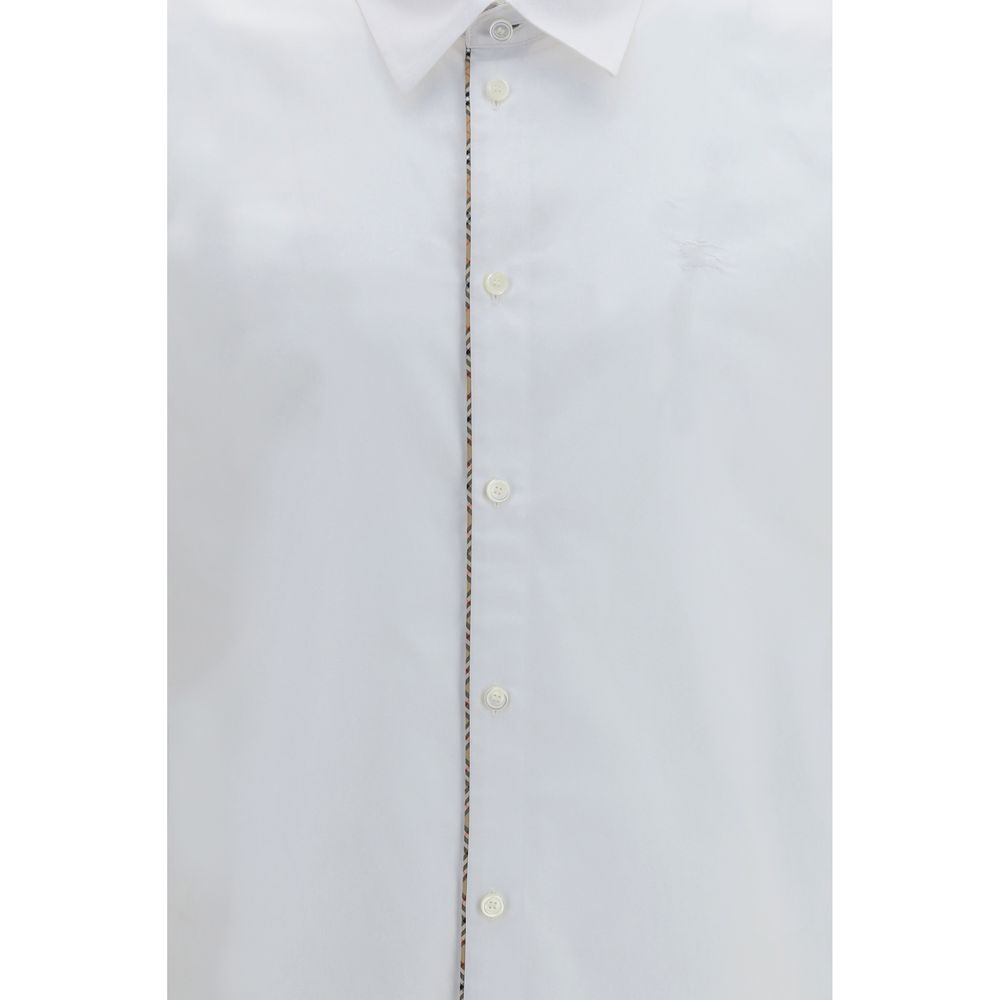 Burberry Weißes Baumwollkleidhemd