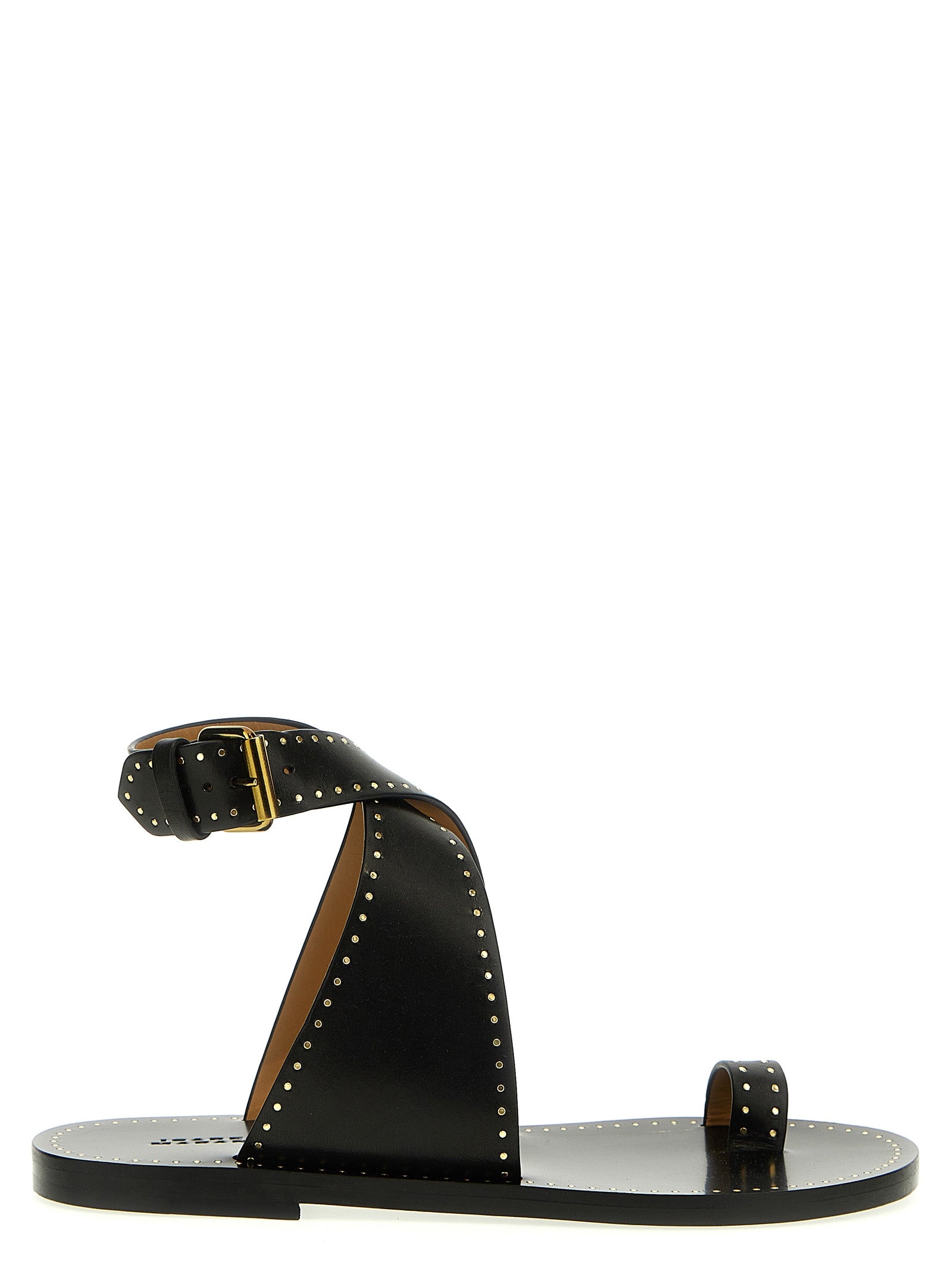 Isabel Marant Sandalen aus schwarzem Kalbsleder