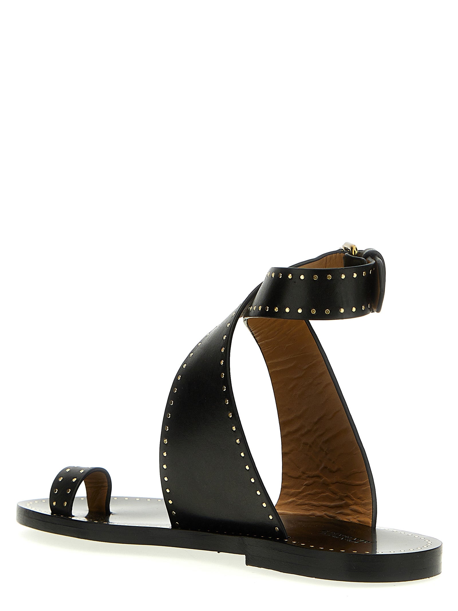 Isabel Marant Sandalen aus schwarzem Kalbsleder