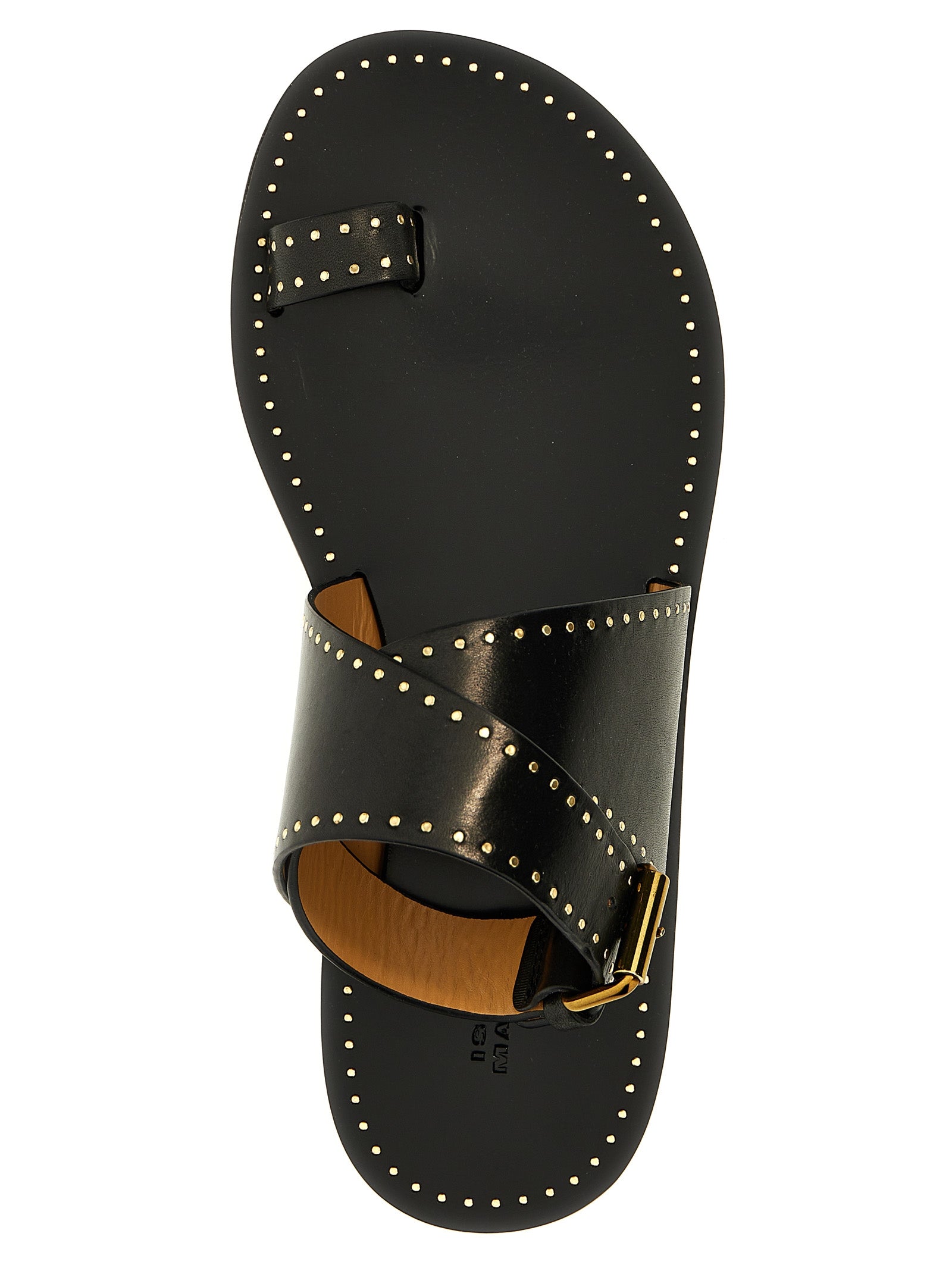 Isabel Marant Sandalen aus schwarzem Kalbsleder