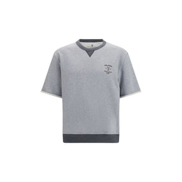 Brunello Cucinelli Grauer Baumwollpullover