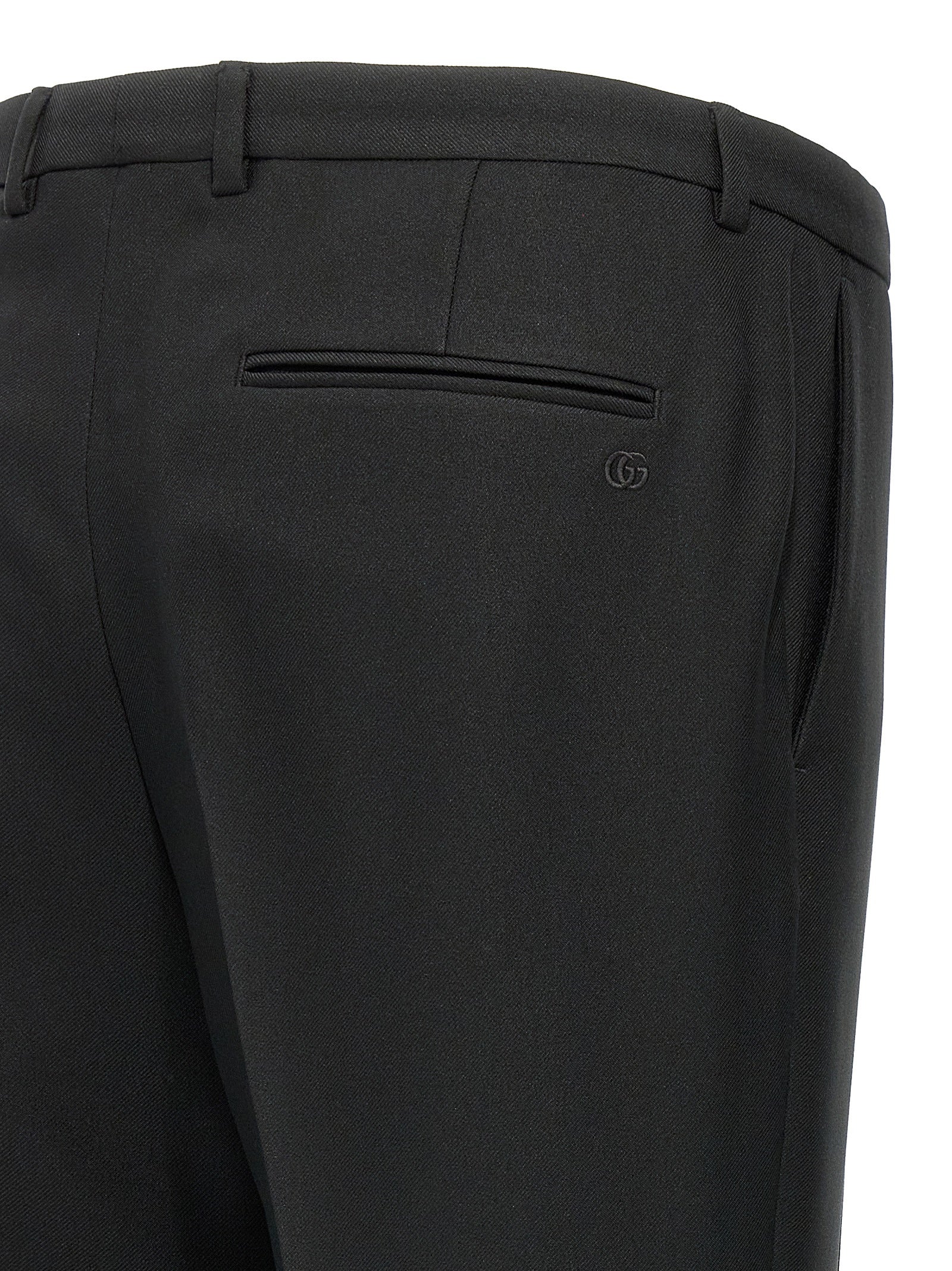 Gucci Schwarze Freizeithose aus Polyester