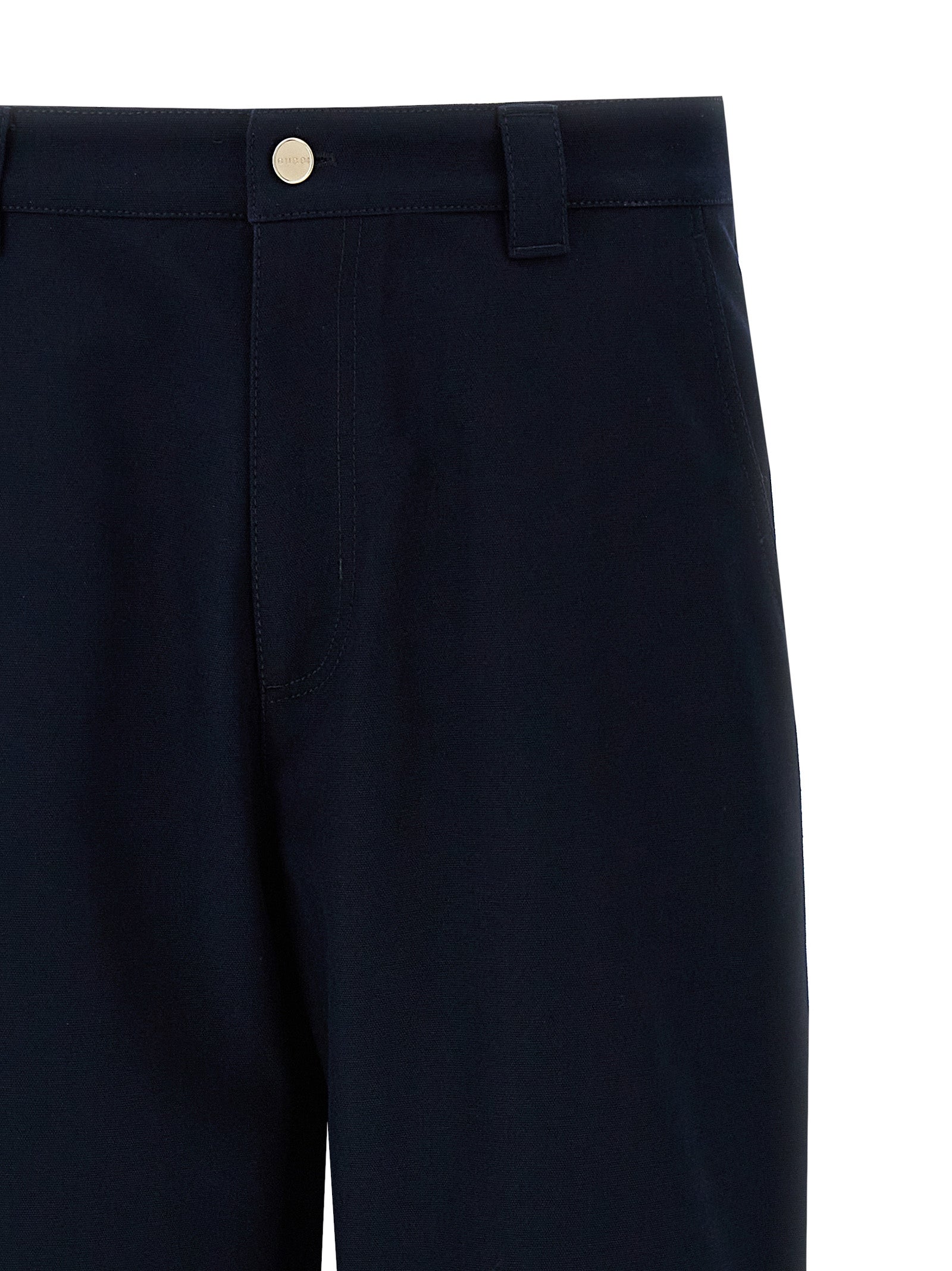 Gucci Blaue Baumwoll-Freizeithose