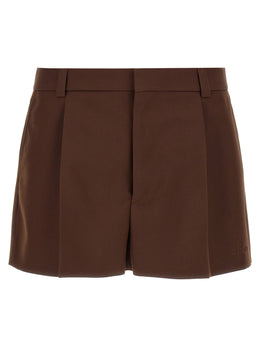 Gucci Braune Woll-Bermudashorts