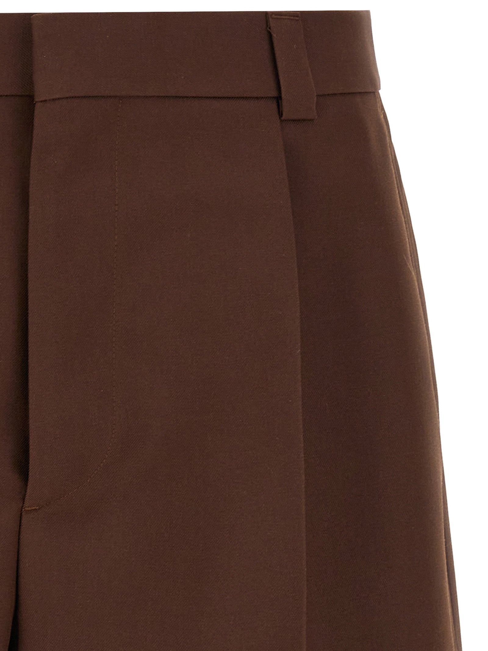 Gucci Braune Woll-Bermudashorts