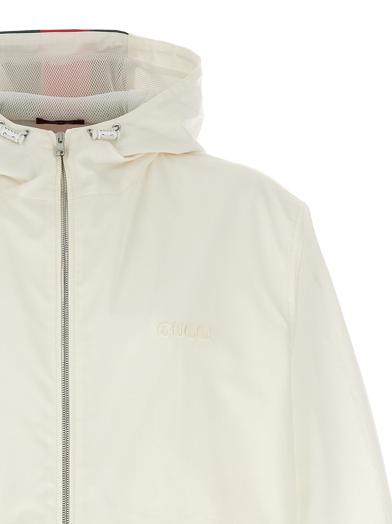 Gucci Weiße Baumwoll-Strickjacke