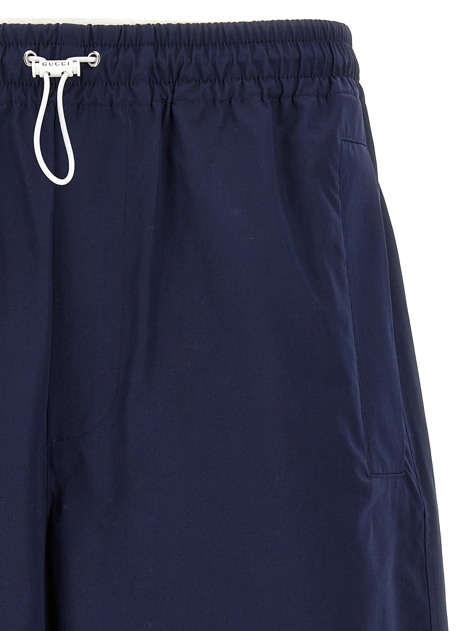 Gucci Blaue Baumwoll-Bermudashorts