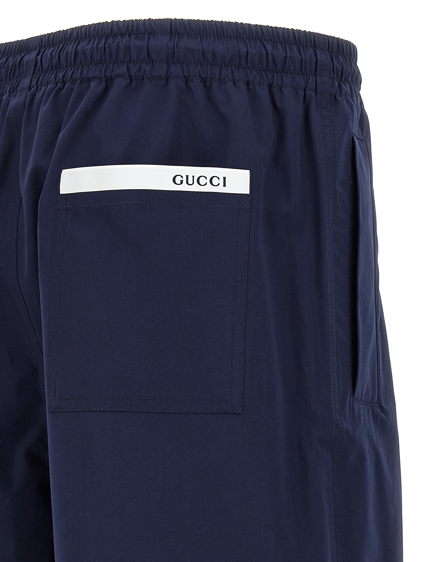 Gucci Blaue Baumwoll-Bermudashorts