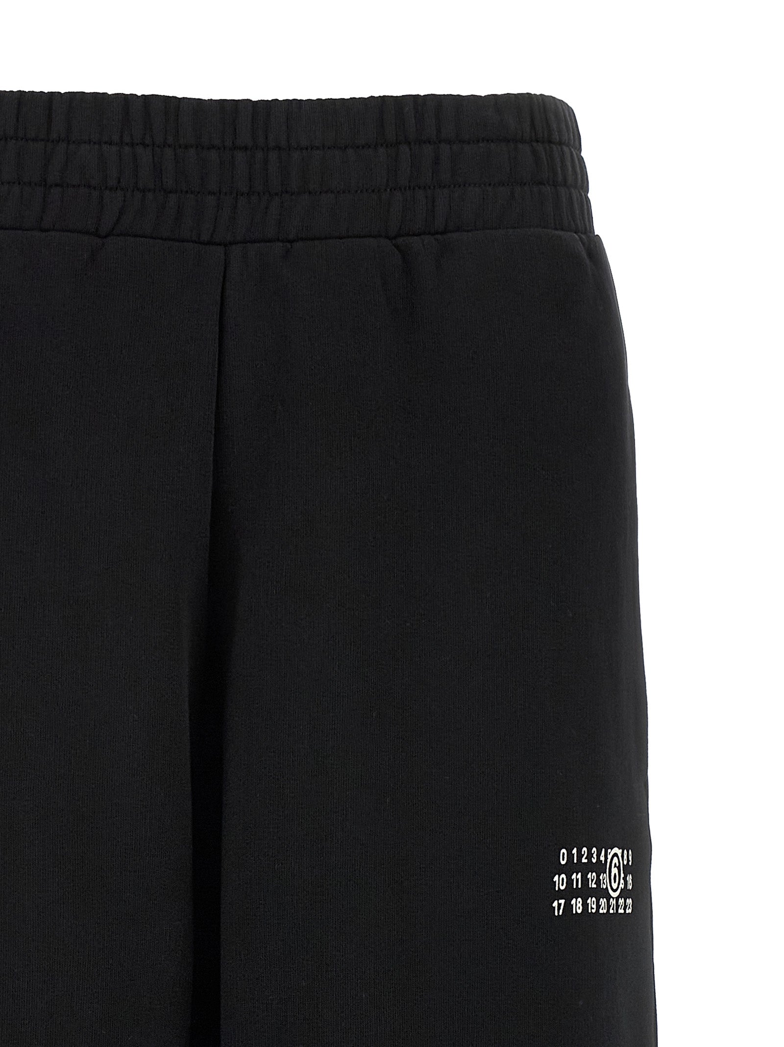 MM6 Maison Margiela Schwarze Baumwoll-Jogginghose (Trainingshose)