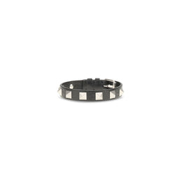 Valentino Garavani Schwarzes Kalbsleder-Armband Bos Taurus
