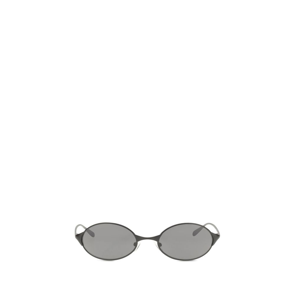Alexander McQueen Graue Sonnenbrille aus Metall