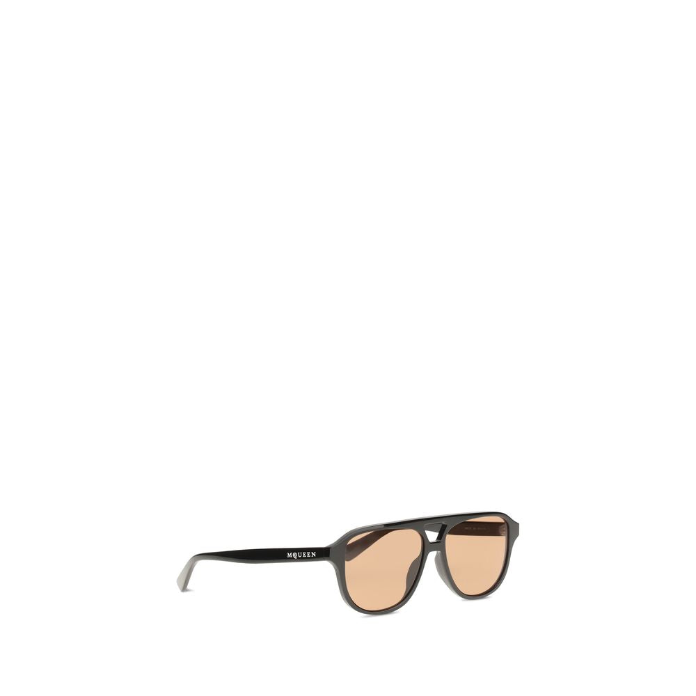 Alexander McQueen Braune Sonnenbrille aus Acetat