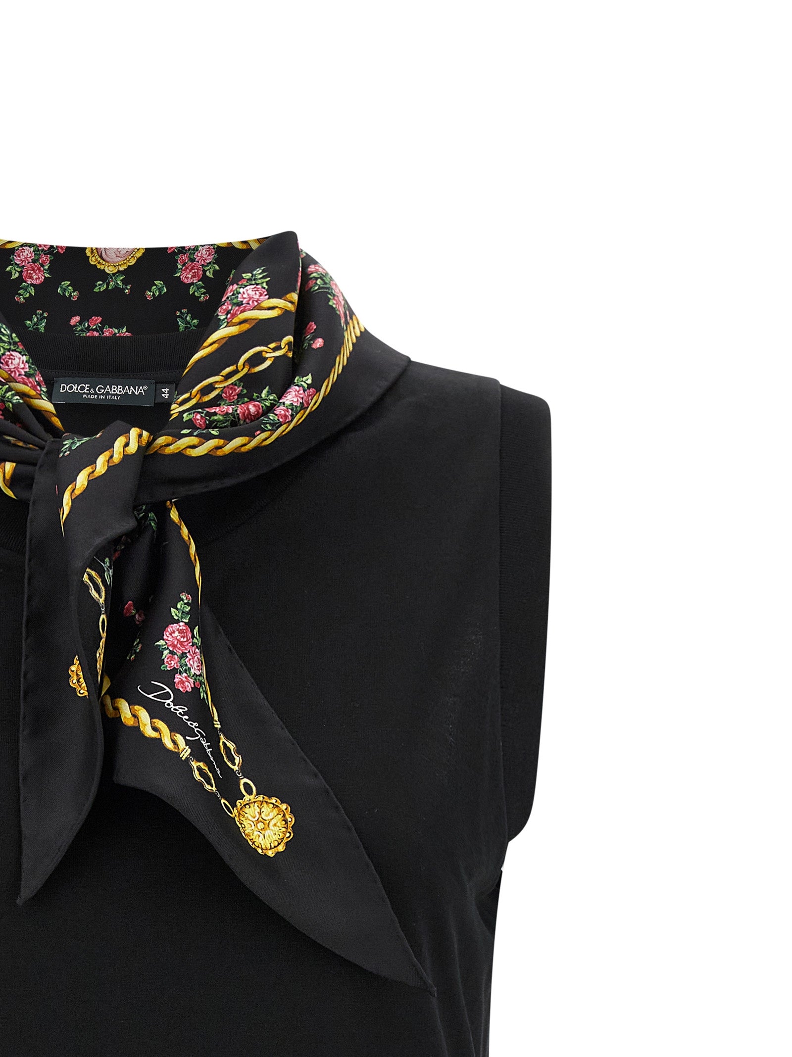 Dolce & Gabbana Schwarzes Baumwoll-T-Shirt