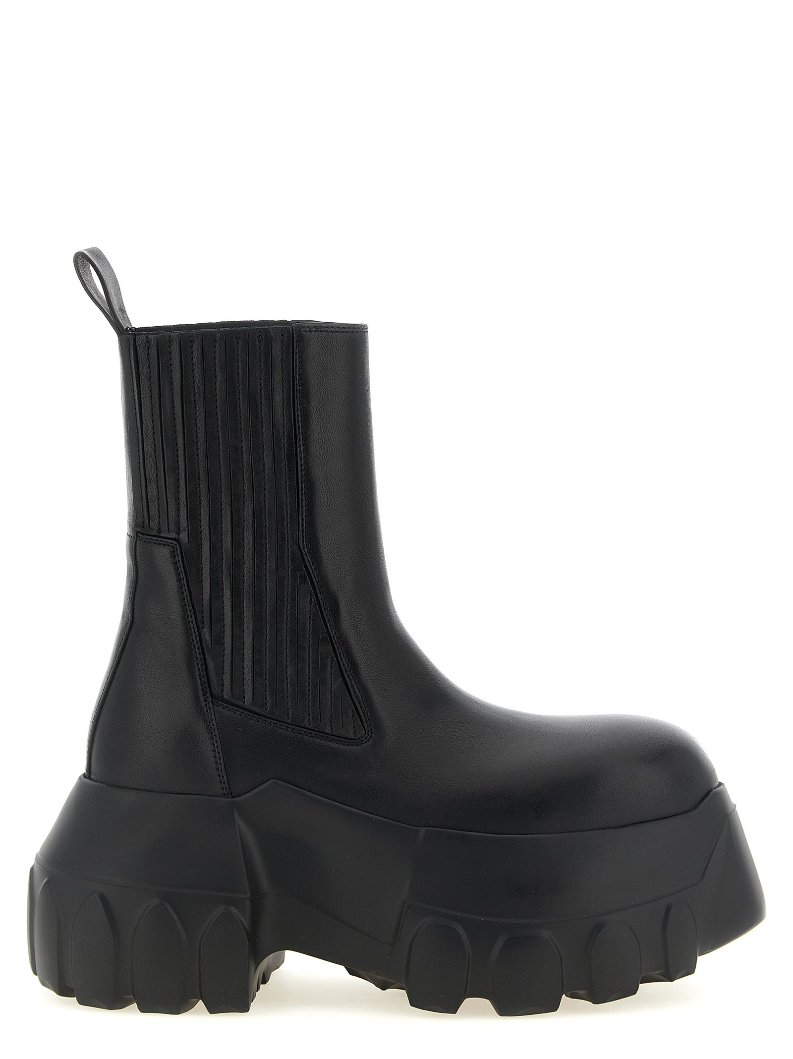 Rick Owens Schwarze Ramie-Stiefeletten
