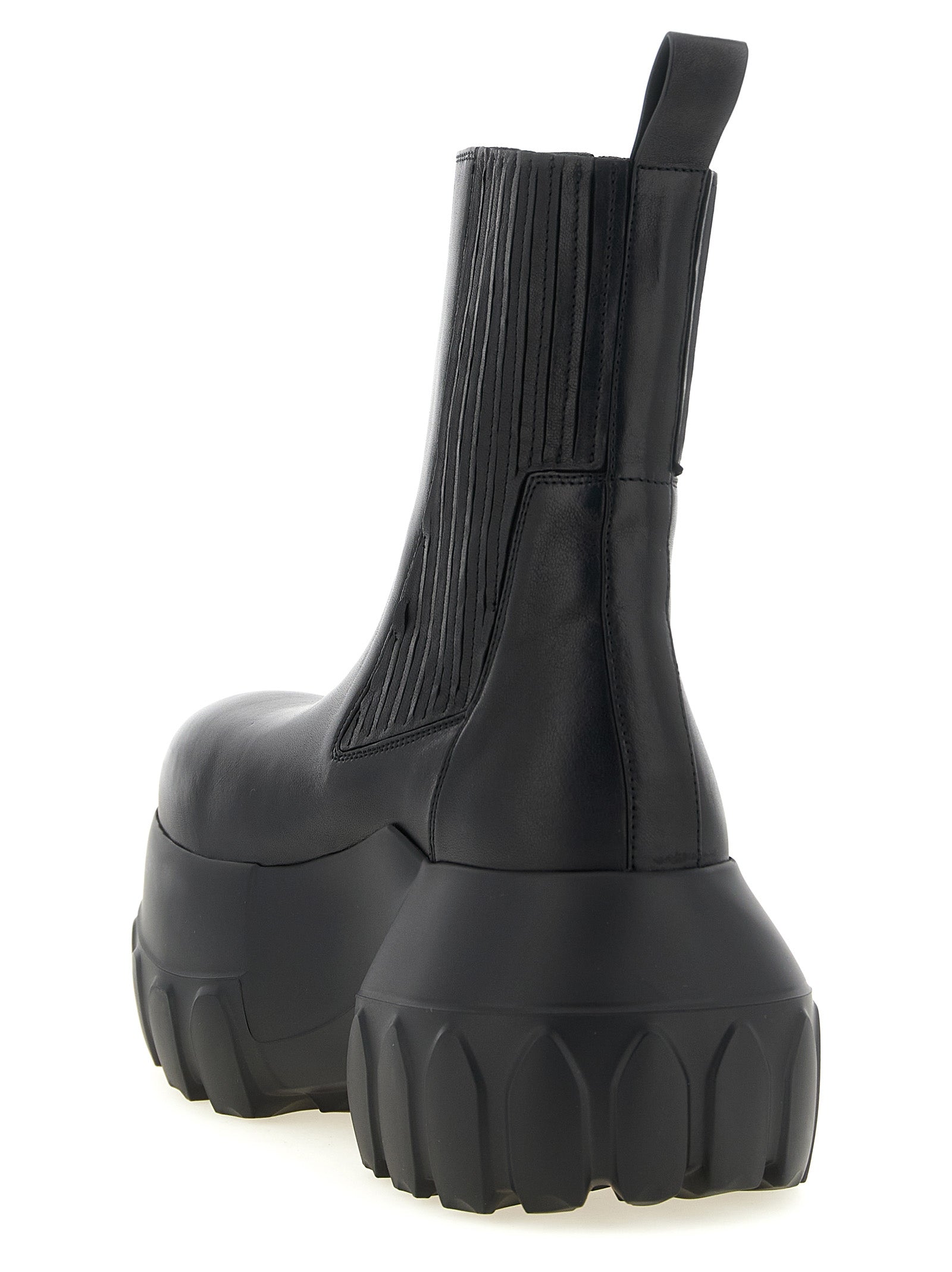 Rick Owens Schwarze Ramie-Stiefeletten