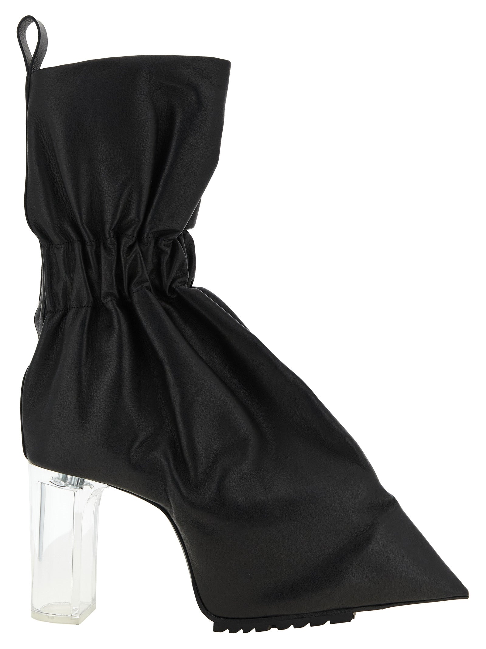 Rick Owens Schwarze Stiefeletten aus Kalbsleder