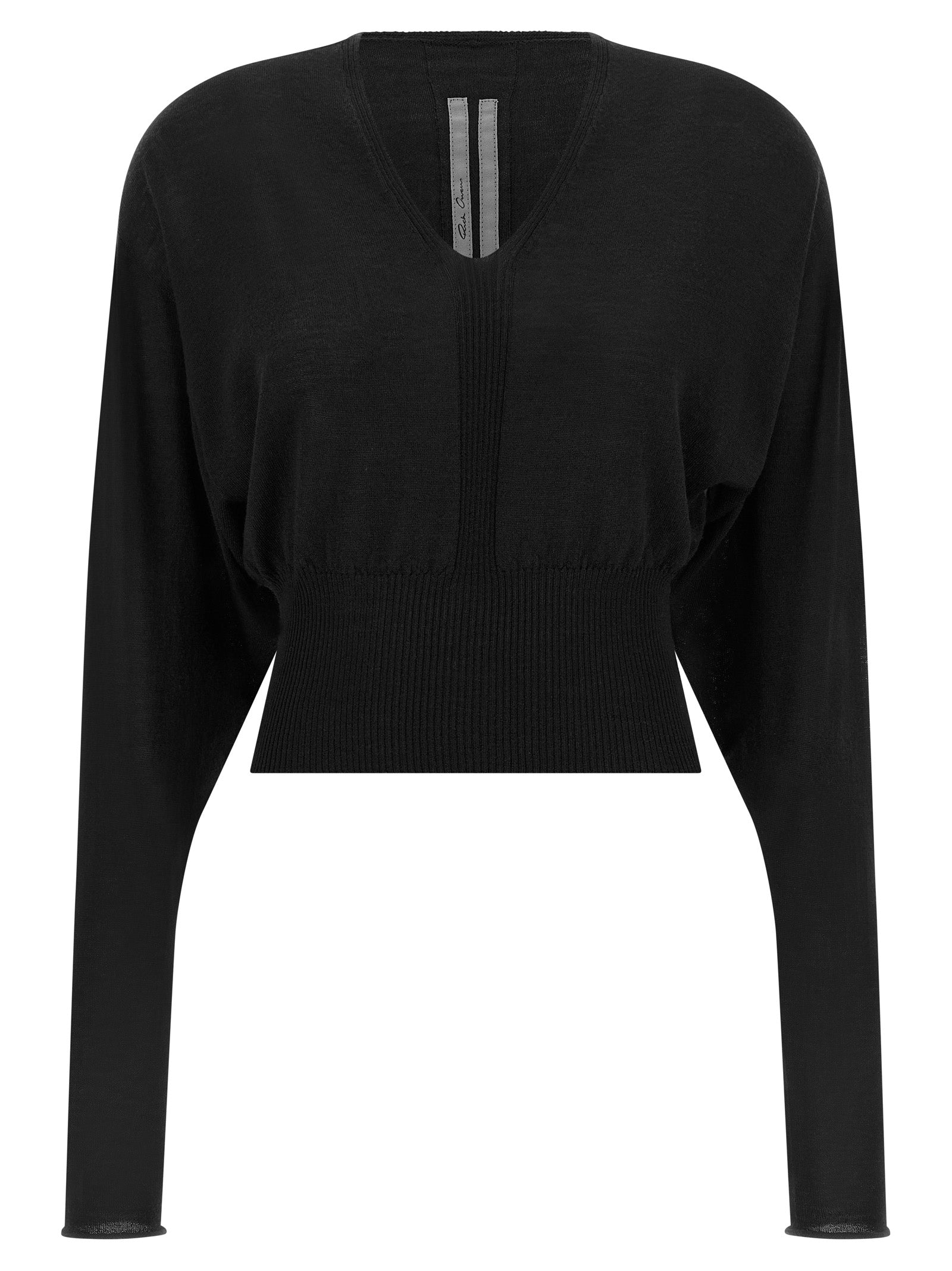 Rick Owens Schwarzer Baumwoll-Sweatshirt