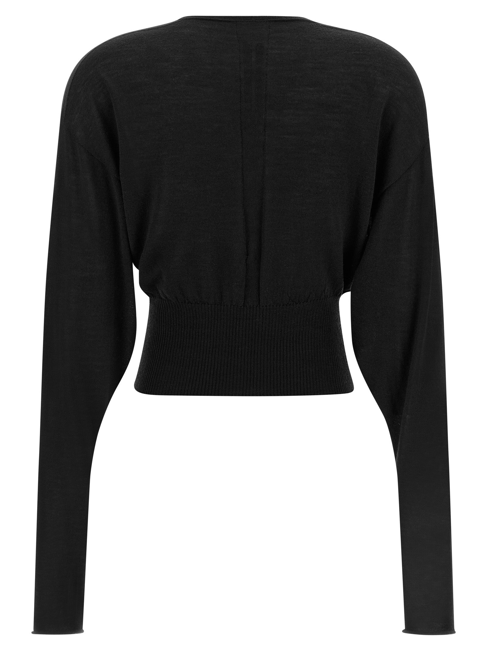 Rick Owens Schwarzer Baumwoll-Sweatshirt