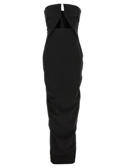 Rick Owens Langes Wollkleid in Schwarz