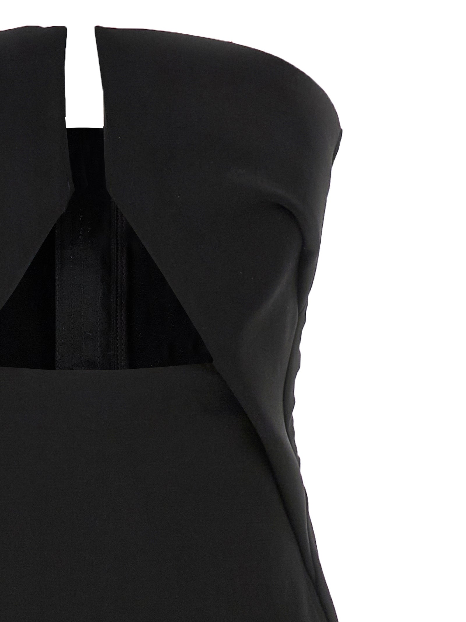 Rick Owens Langes Wollkleid in Schwarz