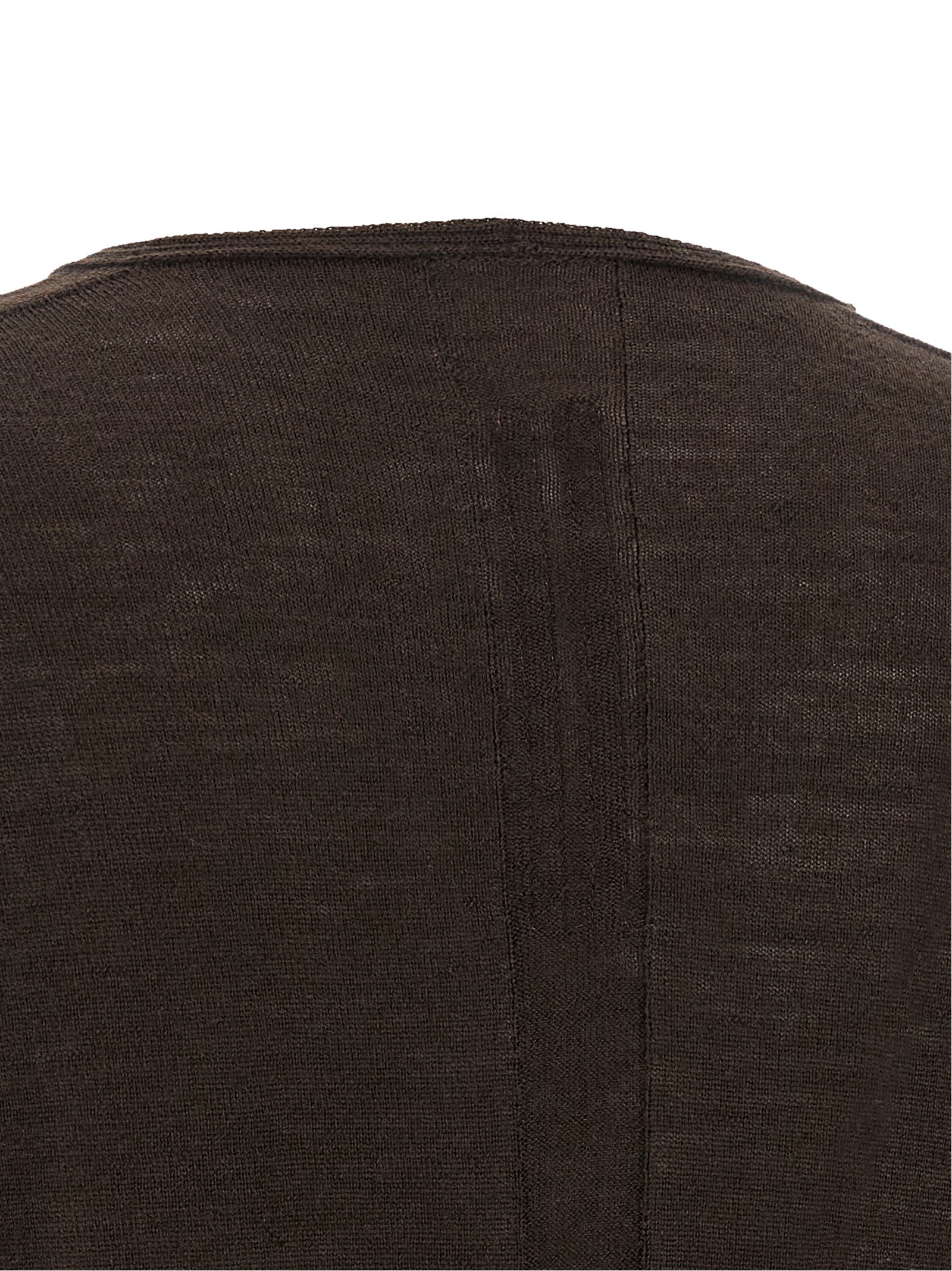 Rick Owens Hemdbluse aus brauner Schurwolle