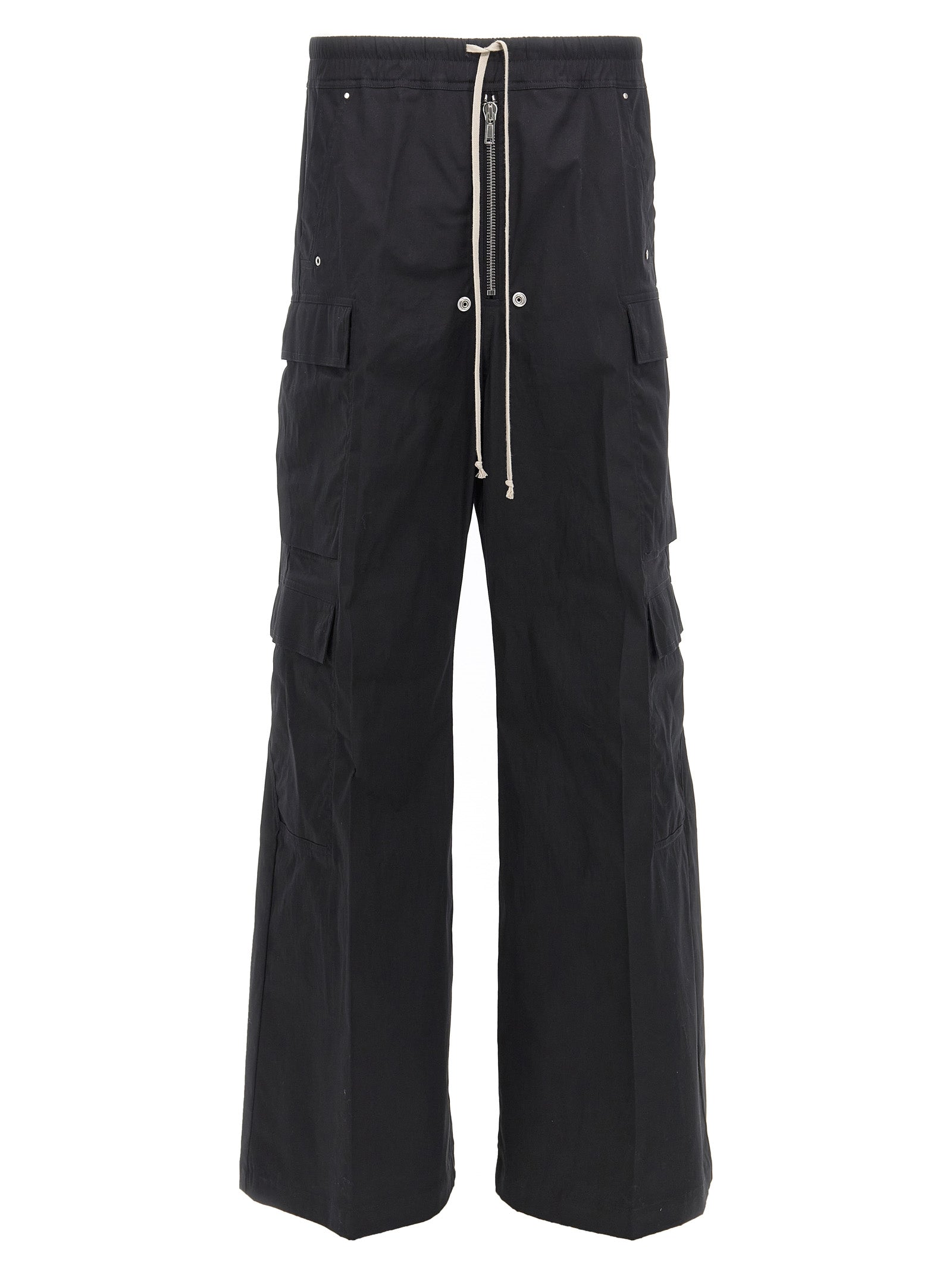 Rick Owens Schwarze Cargo-Hose aus Baumwolle